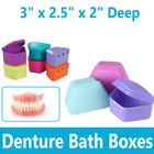 Dental Denture Box Retainer Box Carrier 4w X 2in X 3in Upto 200 Retainers case 