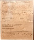 1789 Connecticut Court Writ Signed Daniel Potter Litchfield County Watertown