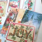 Vintage Christmas Holiday Cards 83 Piece Lot Various Sizes   Greetings Unused Os