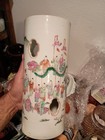 Antique Chinese Dragon Festival Scenic Hat Stand Vase 