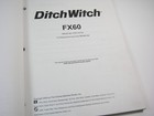 Ditch Witch Fx60 Vacuum Excavator Excavation Unit Parts Manual Book Catalog