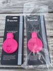 Hydro Flask Water Bottle Wide Mouth Lid W 2 Straws Hot Pink New Flip Open Top X1