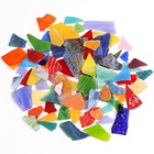 Mosaic Tiles Stained Glass  2 Pounds Vibrant Mixed Glass Mosaic Mixed Color