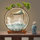 Indoor Tabletop Water Fountain Relaxation Desktop Fountain With Led Light