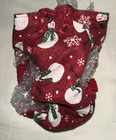 Female Dog Puppy Pet Diaper Washable Pant Sanitary Underwear Red Snowmen Xxs