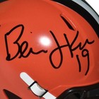Bernie Kosar Signed Cleveland Browns Speed Mini Replica Orange Football Helmet  