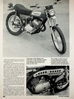 1970 Kawasaki F5 Bighorn 350 5 Page Vintage Road Test Motorcycle Article