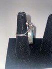 Vintage Native American Sterling Silver   Turquoise Ring Size 6 75