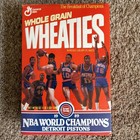  Wheaties 1989 Detroit Pistons Nba Champions Unopened Cereal Box With Case
