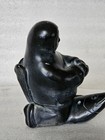 Inuit Soapstone Carving Abbott Canada  Eskimo Riding Fish Incense Burner Vintage