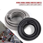 4an-6an-8an-10an-12an Cpe Fuel Line Nylon   Stainless Steel Braided Fuel Hose