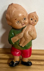 Celluloid Figures Total Of 7 - 3  Bulls  Camel  2 Lions  Child With Baby