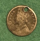 1890 India Two Annas Silver Coin
