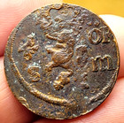1668 7 Delaware Fur Trade Sweden 1 6 Ore Treasure Coin