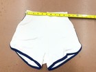 Vintage 80s 90s Kids White Retro Dolphin Running Gym Shorts