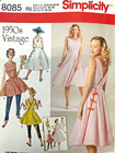 Retro 1950s Pattern Wrap Dress Mini Wrap Cobblers Apron Simplicity 8085 Sz14-22