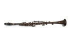 Antique Metal Clarinet American Triumph Jr W case  Mouthpiece   Cap music Stand