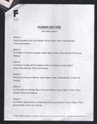 Human Nature  35mm Movie Slides   With  Slide Captions Sheet 2002