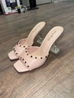 Anne Michelle Pleasure Open Toe Dress Shoe - Nude - Size 8 Us