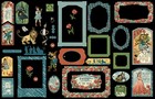 Graphic45 Wonder Of Oz  37pc  Chipboard Tags   Frames Scrapbooking