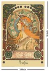 Alphonse Mucha s Zodiac Art Poster- 24  X 36 