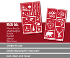 Outdoor Nature Wildlife Animals Glass Etching Stencils 2 Reusable Armour Etch