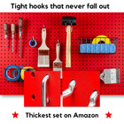 Extra Thick 60pcs Pegboard Accessories Organizer Kit   1 4 Inch Peg Board Attach
