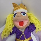 Melissa And Doug Princess Queen Hand Puppet Purple Dress Blonde 17  Catherine
