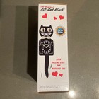 Nib Kit-cat Klock Gentlemen The Original  classic Black  Iconic Retro Cat Clock