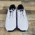New Balance 574 Greens V2 Mens Golf Shoes Sz 9 D White Black Spikeless Cleats