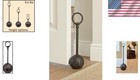 Heavy-duty Cast Iron Doorstop With Handle - Vintage Charm For Home   Office 