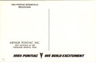 1985  Pontiac Bonneville Brougham  Dealer Postcard  Cleveland Heights  Oh  Cool