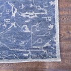 New Pottery Barn 5x8 Germain Hand-tufted Rug Blue 100  Wool