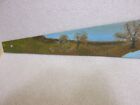 Vintage Wood Handle - Hand Saw W  Hand Painted Rural Scene