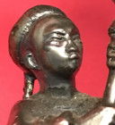 Silverplated Oriental Figural Aesthetic Candle Holder Meriden B Co
