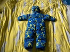 Columbia Snuggly Bunny Down Snowsuit Pramsuit Insulated Bunting Suit12-18 Months