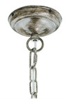 Pottery Barn Clarissa Crystal Chandelier Antique Silver Gold Finish Ceilin Light