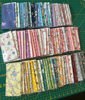 164pc  Floral Quilting 100  Cotton Layer Cake Lot  10   Pastel  Cottage Destash