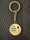 Very Rare Lot Of 3  221 B Baker Street Sherlock Holmes Keychain And Two Pendants
