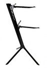 Quik Lok Stay Slim 2-tier Keyboard Stand - Lightweight - Black