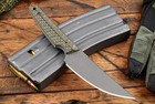 Rmj Tactical Unmei  Tungsten Cerakote Blade W  G-10 Handle And Kydex Sheath