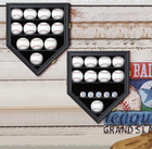 Baseball Display Case Wooden Baseball Holders For Balls Display Wall Mount