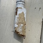 1 Antique Wood Spindle Post Baluster Stair Vtg Chippy Architectural Salvage