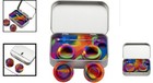 Elegant Portable Stainless Steel Tin Box With Non-stick Silicone Jars And Spoons