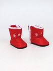 Red Snowflake Boots Fits 18  American Girl Doll Clothing Shoes