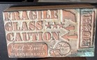 Vintage Copper Engraved Wood Letterpress Printing Blocks