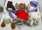 Disney Store The Rescuers Bean Bag Plush Set Bernard Bianca Orville Vintage Nwt
