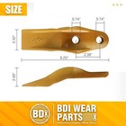8 New Bucket Tooth Uni-teeth With Hardware 1324720 Fits Caterpillar Skid Steers