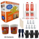 Open Box Concrete Crack Repair Kit Epoxy Injection Fix 8 Ft Diy