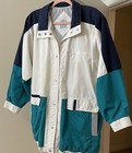 Vintage 90 s Jacket Be In The Current Seen Retro Windbreaker Women s Large